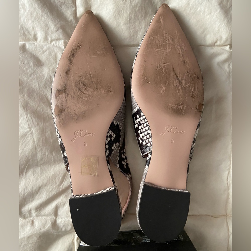 J. Crew Python Slingback Flats - image 3